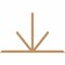 Ekena Millwork Saratoga Timber Gable Bracket, Western Red Cedar, 96"W x 60"H x 1 1/2"D x 3 1/2"F, 15/12 Pitch GBW096X60X0204SAR00SWR - alternate 1